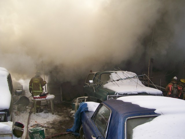 Evna Road Shed Fire, 03-04-2009